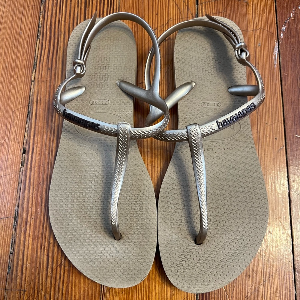 Havaianas Slip On‎ adjustable Sandals size 6-7 , 37-38